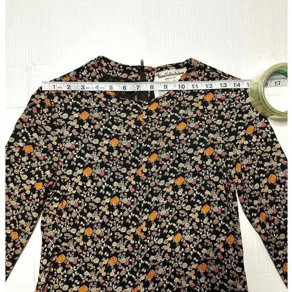 Vintage Diane Von Furstenberg Floral Dress With Belt Size 6‎ Made In Italy - Picture 9 of 12